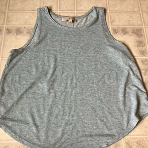 Ann Taylor Robin's Egg Blue Loose weave Tank